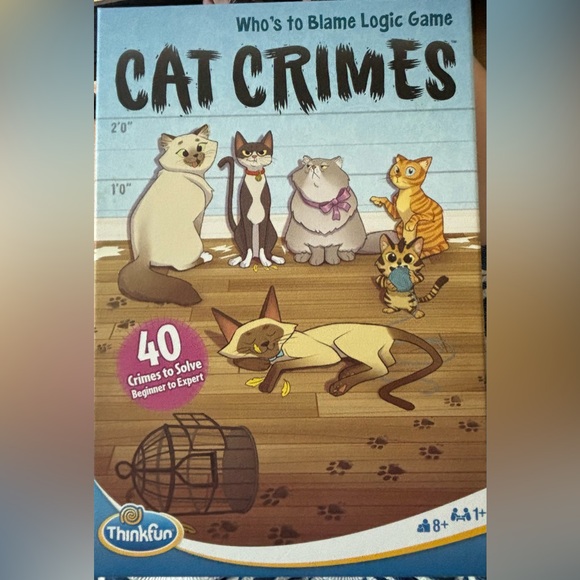 Cat CrimesWho’s to Blame Logic Game by Thinkfun - Picture 2 of 3
